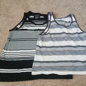 Mens Striped Tanks